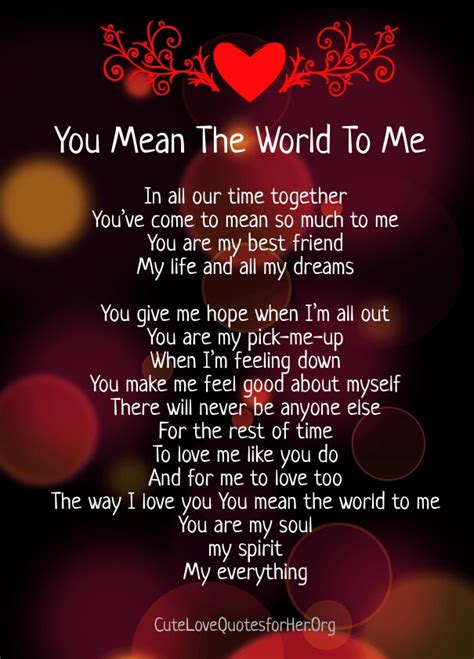 you mean the world to me meaning in tamil